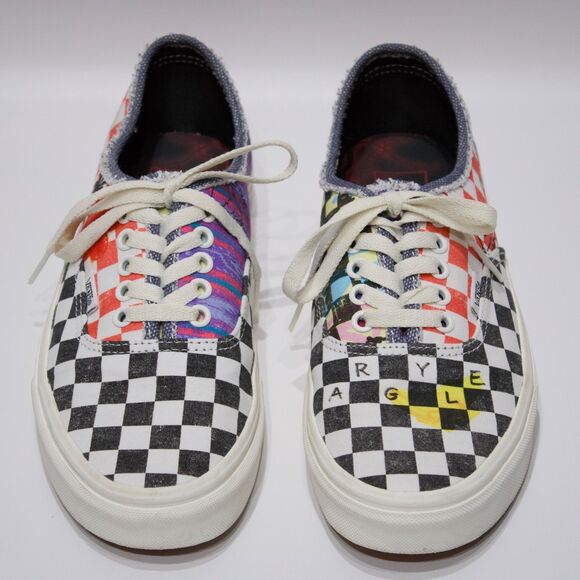 Vans x Stranger Things Surfer Boy Pizza Check Skate Shoes Women Size 9 (7.5 Men) - Picture 4 of 14